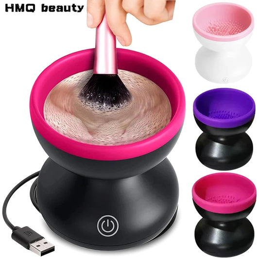 Nettoyeur de pinceaux de maquillage électrique en silicone, outil de nettoyage en profondeur, boîte de nettoyage pour pinceaux de maquillage