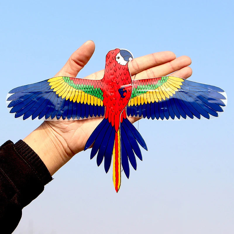 Cerf-volant miniature en plastique pour enfants, avec frein à main et canne à pêche de 40 cm, jouet d'extérieur idéal pour les enfants. Cadeau parfait pour les enfants.