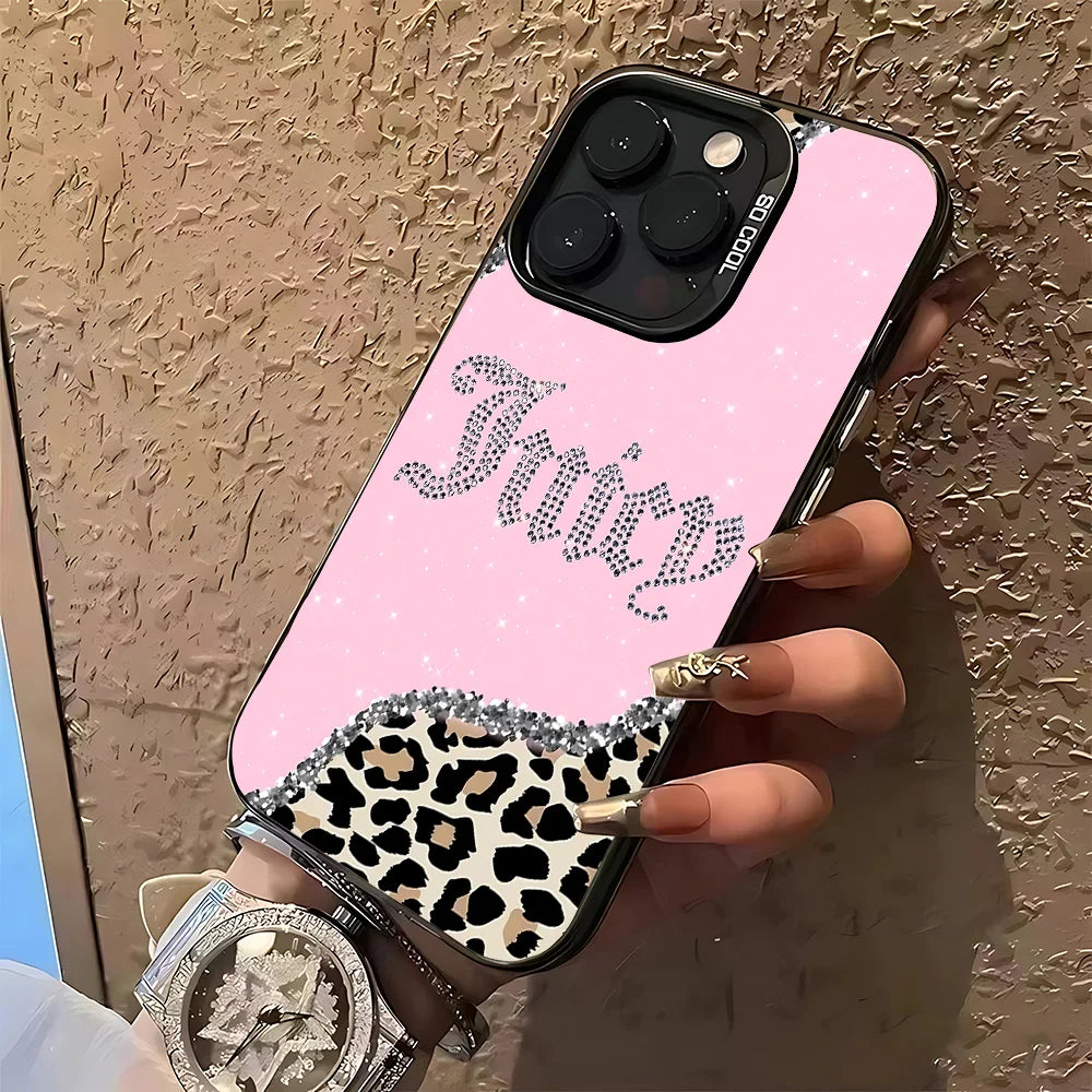 Coque de téléphone J-JuicysS Couture pour iPhone 17, 16e, 16, 15, 14, 13, 12, 11 mini, Pro Max, X, XR, XS Max, 8, 7, Air Plus, avec dos mat anti-chute