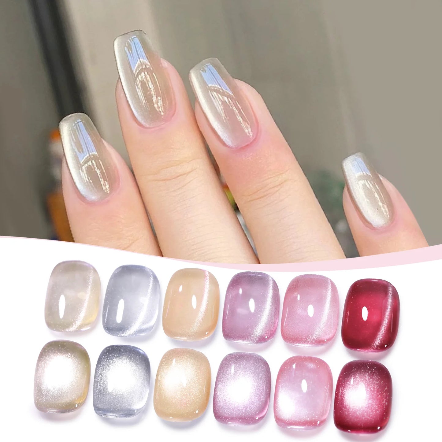 BORN PRETTY 117 Couleurs Vernis à Ongles Gel Magnétique Chat 10ml Vernis Couvrance Totale Semi-Permanent Manucure Super Magnifique