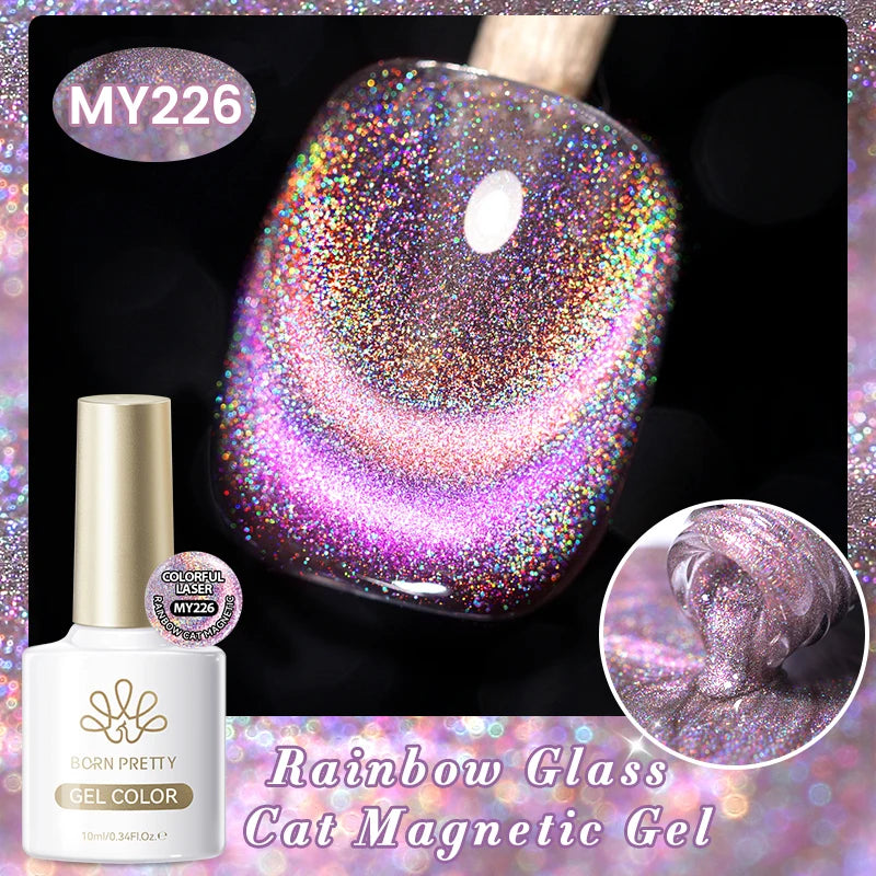 BORN PRETTY 117 Couleurs Vernis à Ongles Gel Magnétique Chat 10ml Vernis Couvrance Totale Semi-Permanent Manucure Super Magnifique