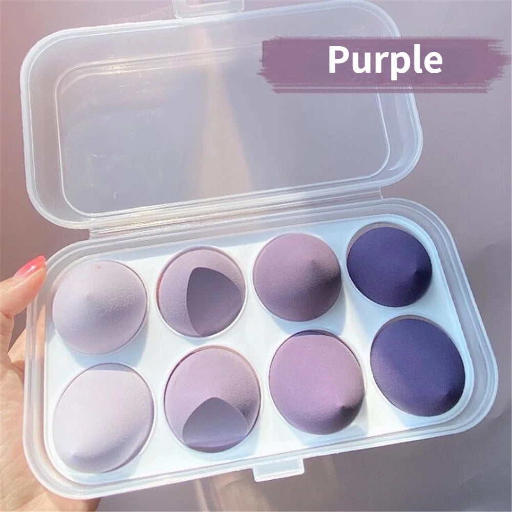4/8 éponges à maquillage, éponges à maquillage, houppettes cosmétiques douces pour fond de teint et poudre, accessoires de maquillage pour femmes, outils de beauté