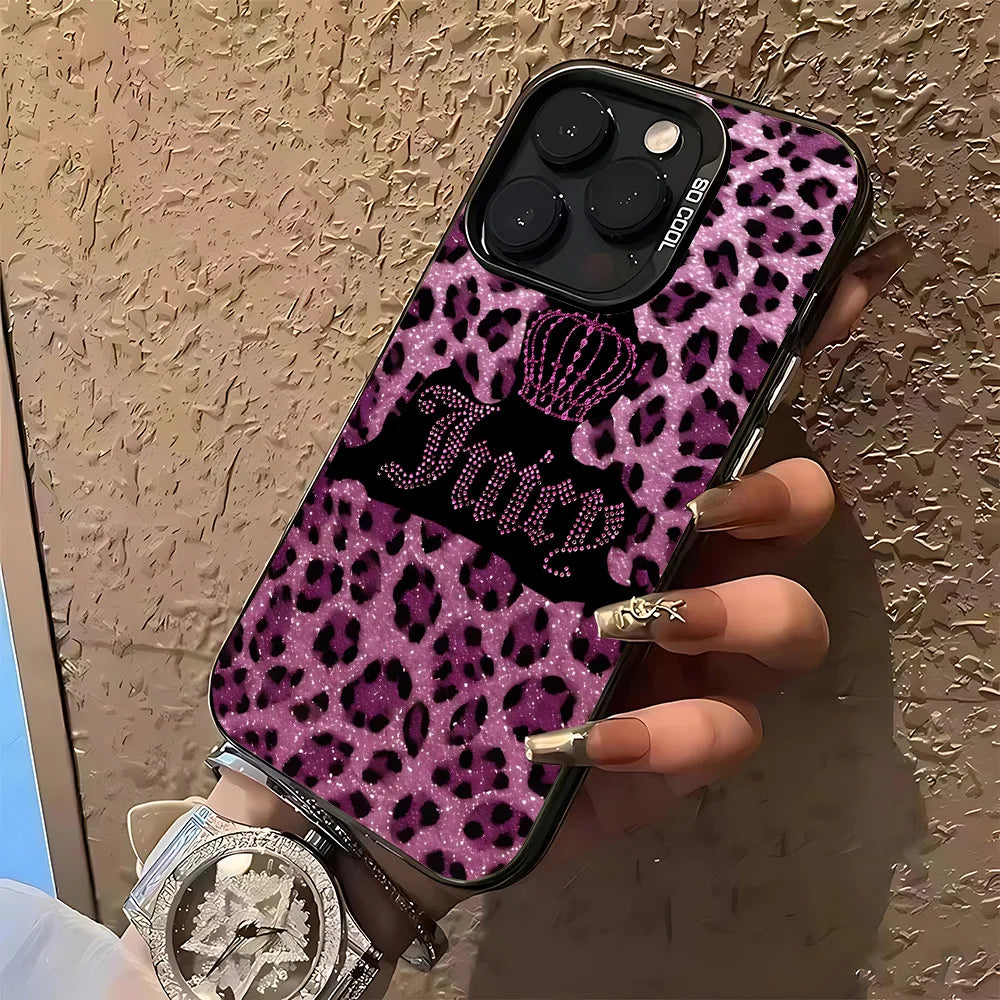 Coque de téléphone J-JuicysS Couture pour iPhone 17, 16e, 16, 15, 14, 13, 12, 11 mini, Pro Max, X, XR, XS Max, 8, 7, Air Plus, avec dos mat anti-chute