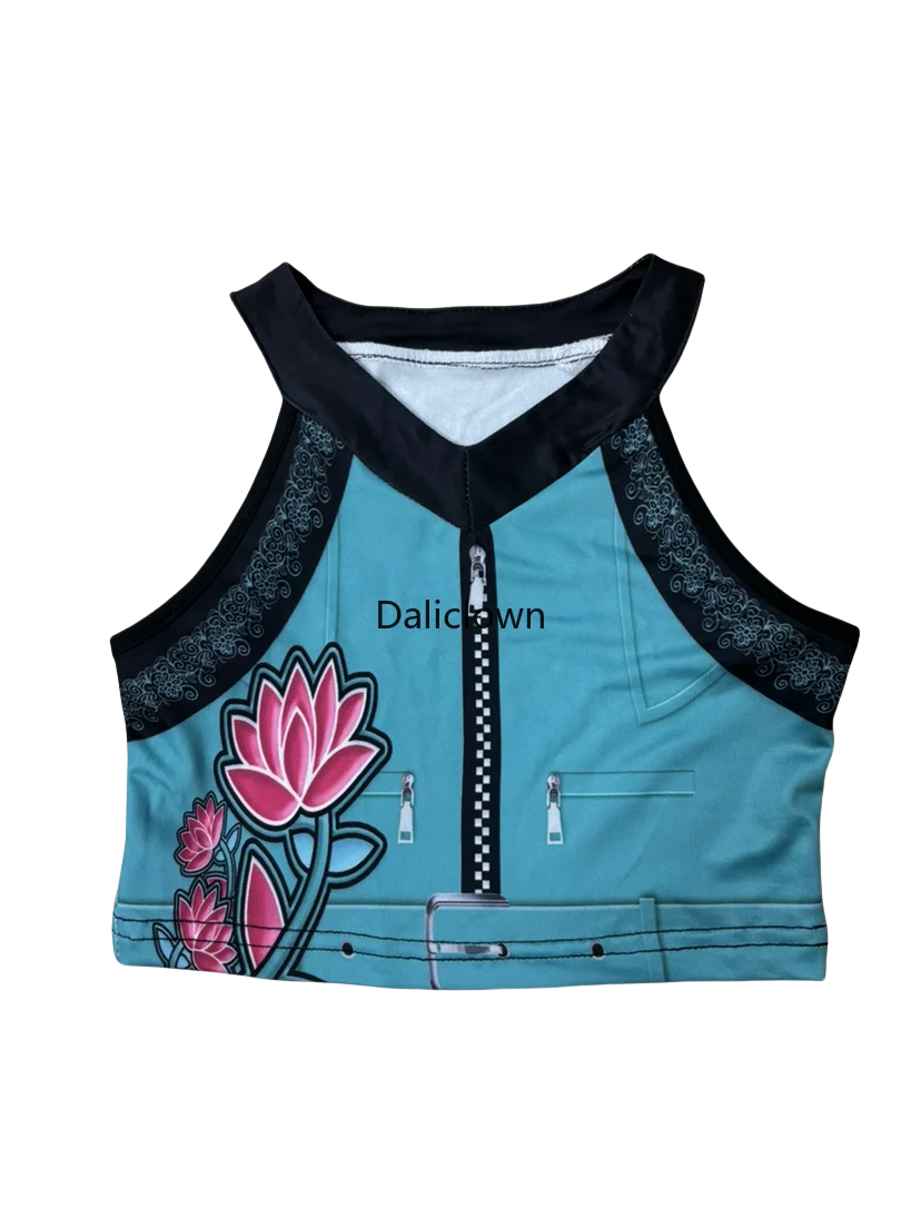 Costume de cosplay KDPop pour enfant (Rumi, Zoey, Mira) - Déguisement de Golden Huntrix pour spectacle ou fête d'Halloween