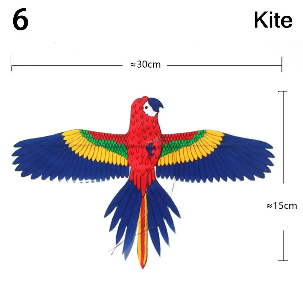 Cerf-volant aigle en plastique transparent, ligne de 30 mètres, grand aigle volant, cadeau pour enfants, cerf-volant de dessin animé, sorties en famille, jardin