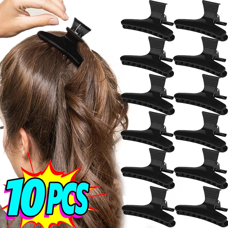 Pinces à cheveux papillon noir pour femme et fille, outils de coiffure, pinces à cheveux professionnelles, accessoires de salon