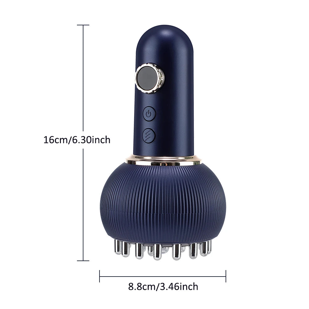 Appareil de drainage lymphatique électrique, brosse de massage corporel méridien, microcourant, Guasha anti-cellulite, appareil de physiothérapie