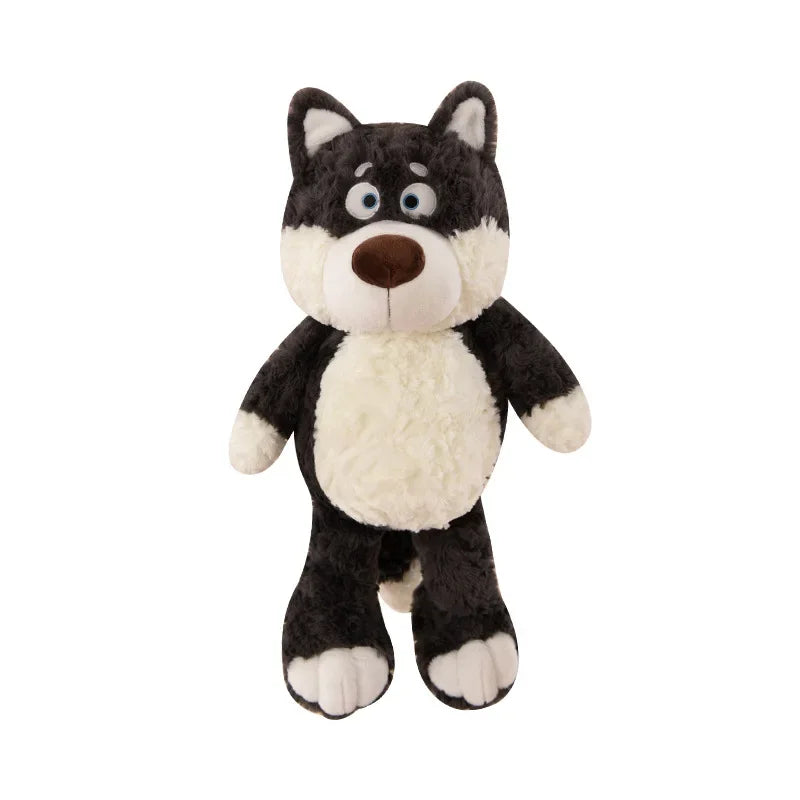 Loup en peluche Kawaii, animal en peluche mignon et doux