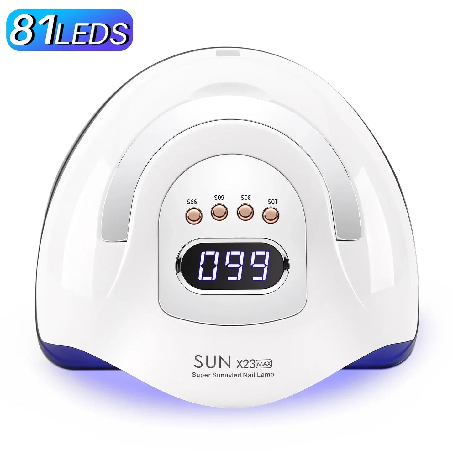 Lampe UV LED 380 W pour ongles, 81 LED, lampe de séchage pour vernis gel avec détecteur de mouvement, lampe de manucure professionnelle pour usage domestique.