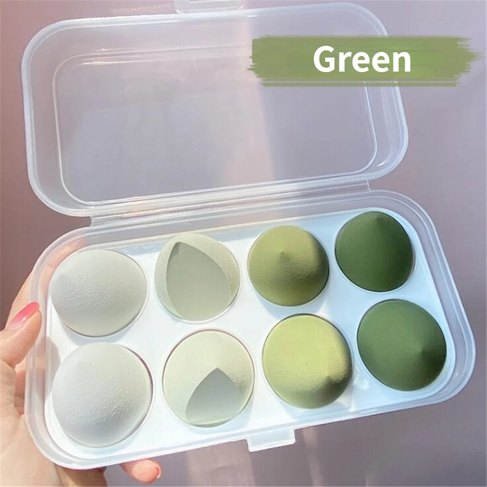 4/8 éponges à maquillage, éponges à maquillage, houppettes cosmétiques douces pour fond de teint et poudre, accessoires de maquillage pour femmes, outils de beauté