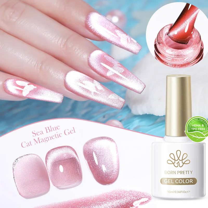 BORN PRETTY 117 Couleurs Vernis à Ongles Gel Magnétique Chat 10ml Vernis Couvrance Totale Semi-Permanent Manucure Super Magnifique