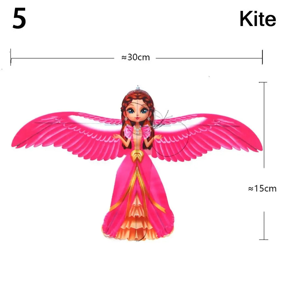 Cerf-volant aigle en plastique transparent, ligne de 30 mètres, grand aigle volant, cadeau pour enfants, cerf-volant de dessin animé, sorties en famille, jardin